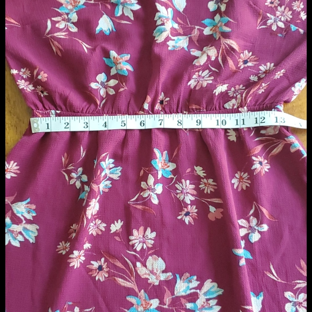 Monteau Floral Scalloped Chest Dress - Picture 8 of 14